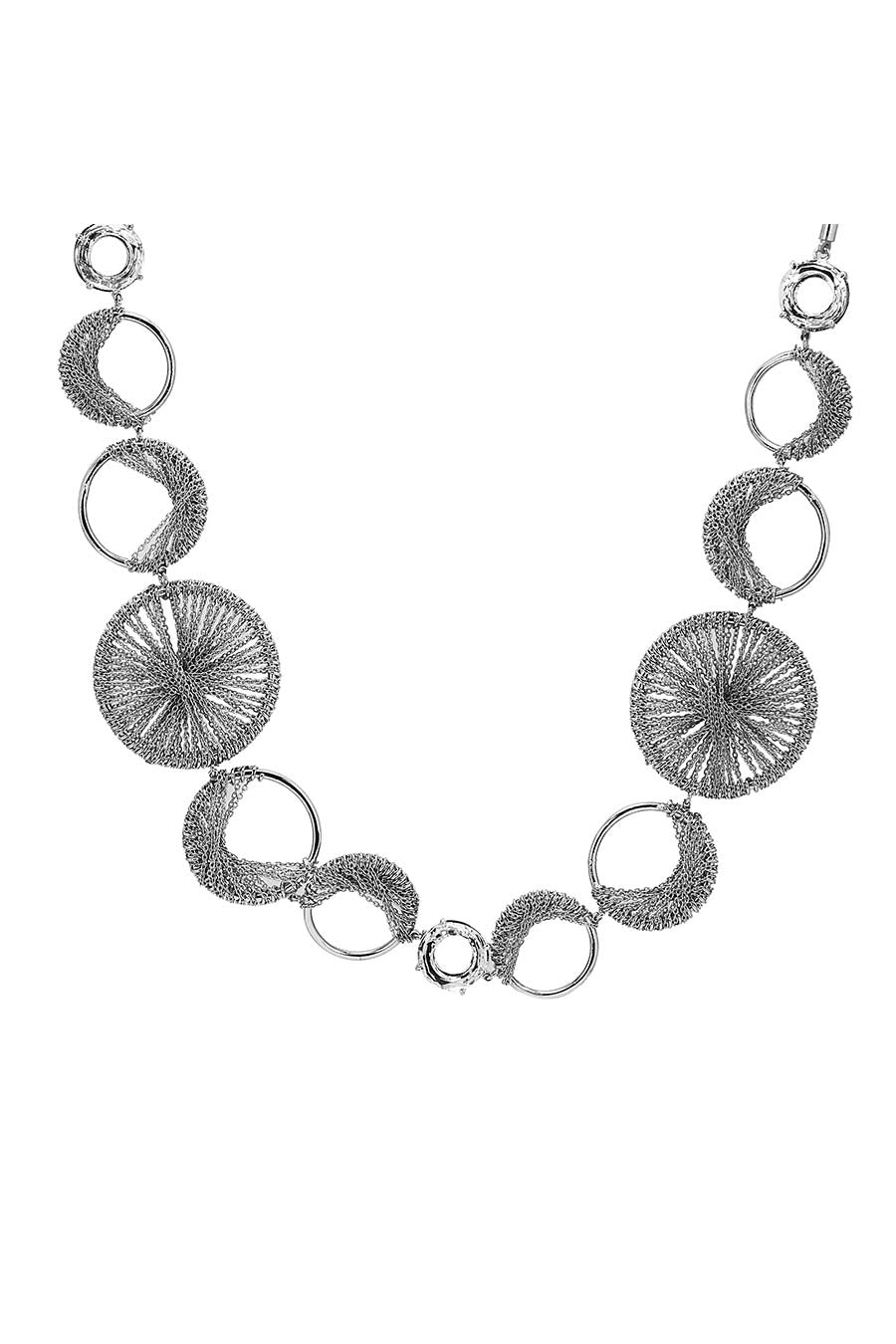 Sash Silver Plated Necklace