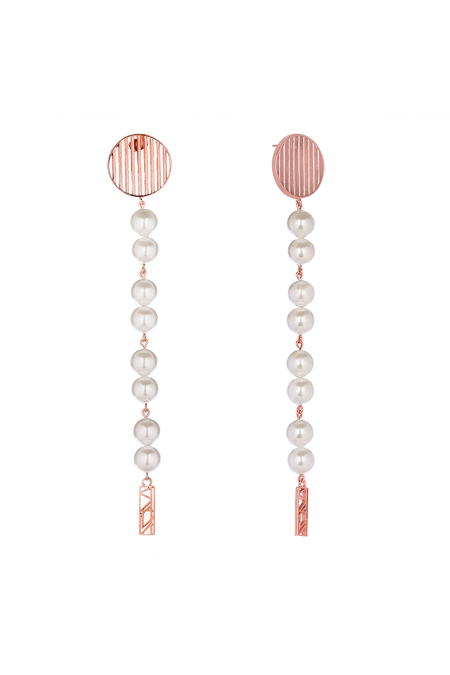 Drop Pearl Kinetic Dangler Earrings