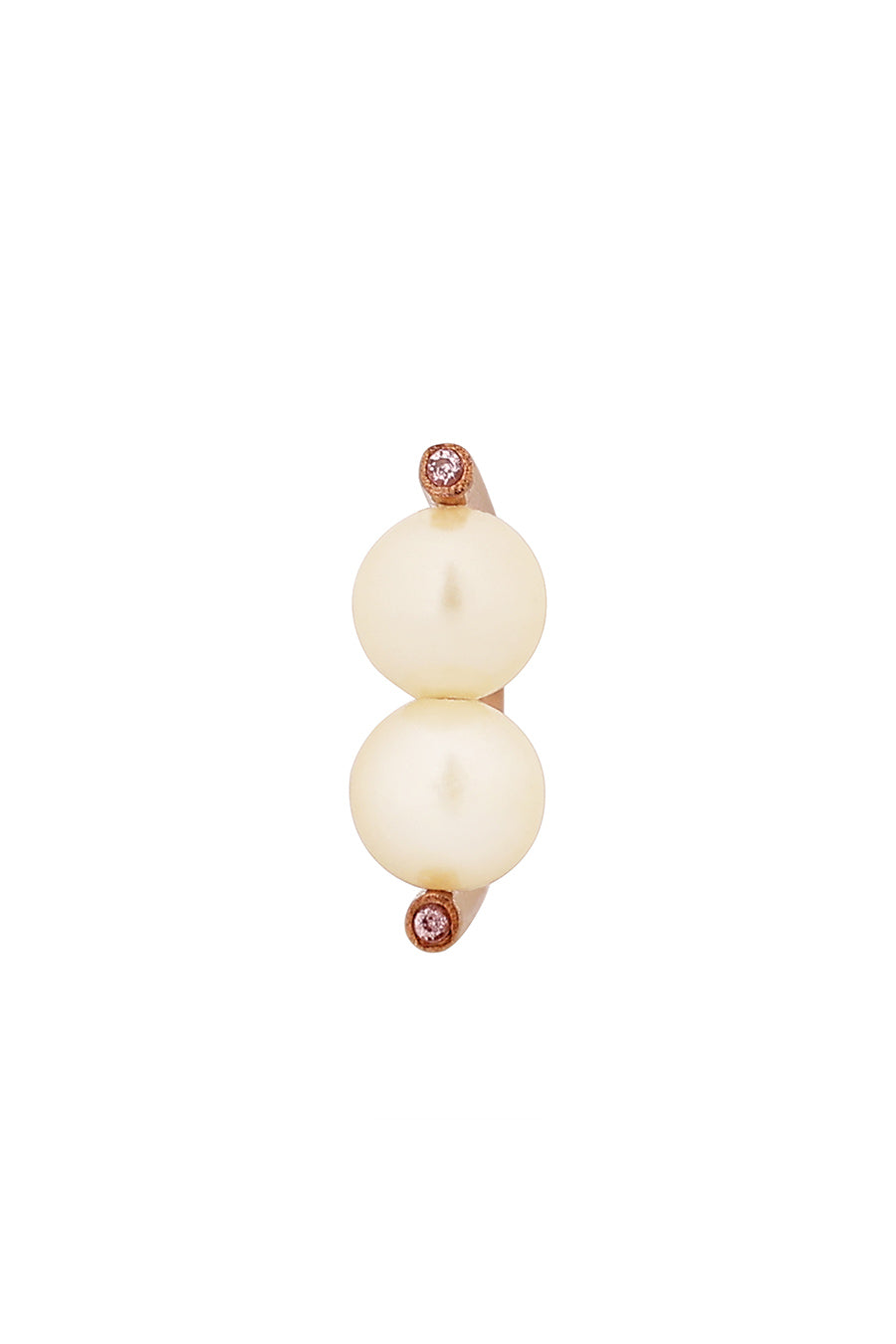 Two pearl Gold Plated Ring