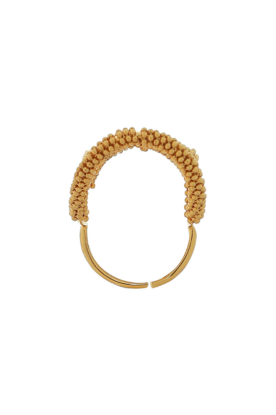 Gold Plated Beaded Ring