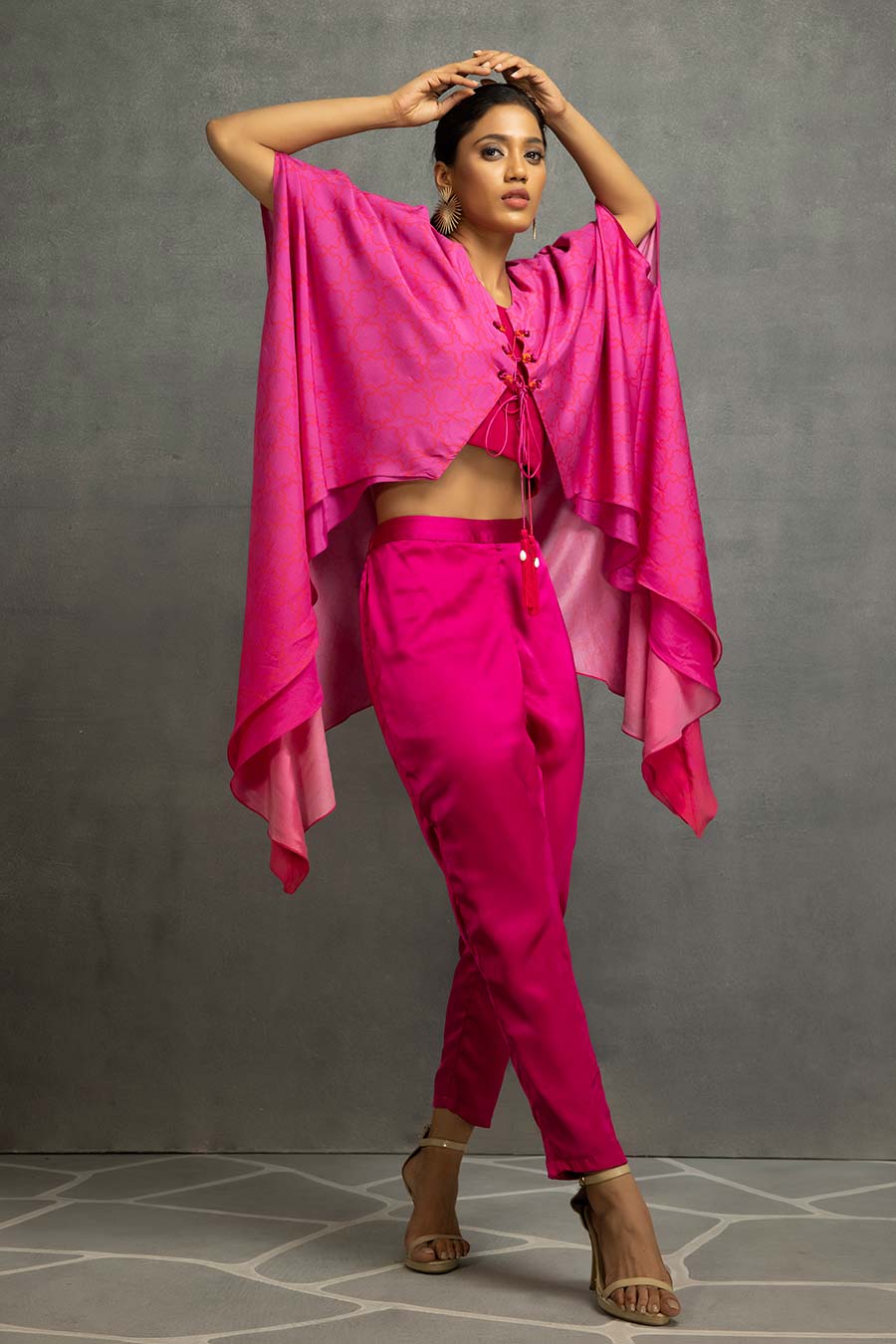 Pink Printed Top & Pant Co-Ord Set