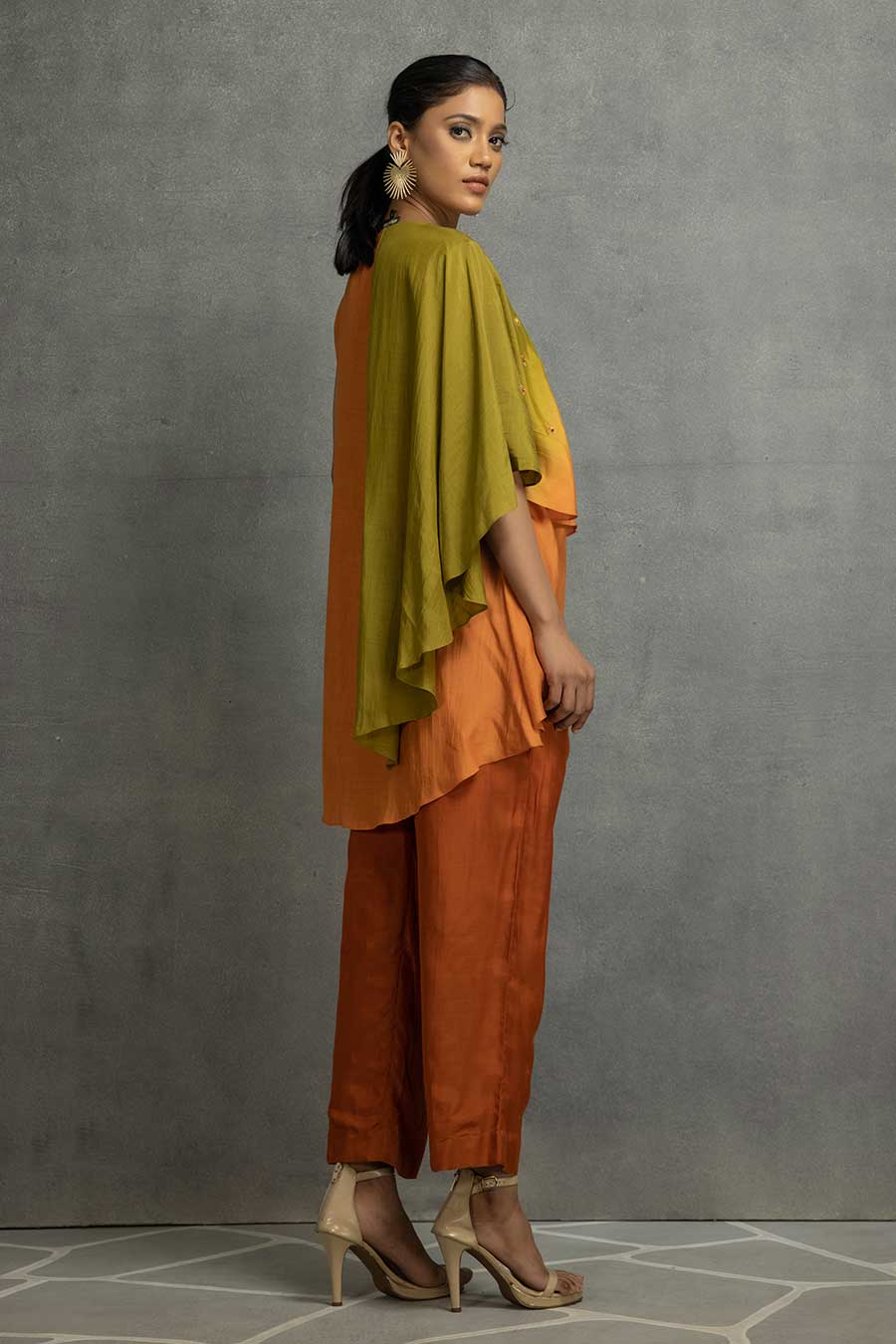 Green Ombre Layered Top & Pant Co-Ord Set