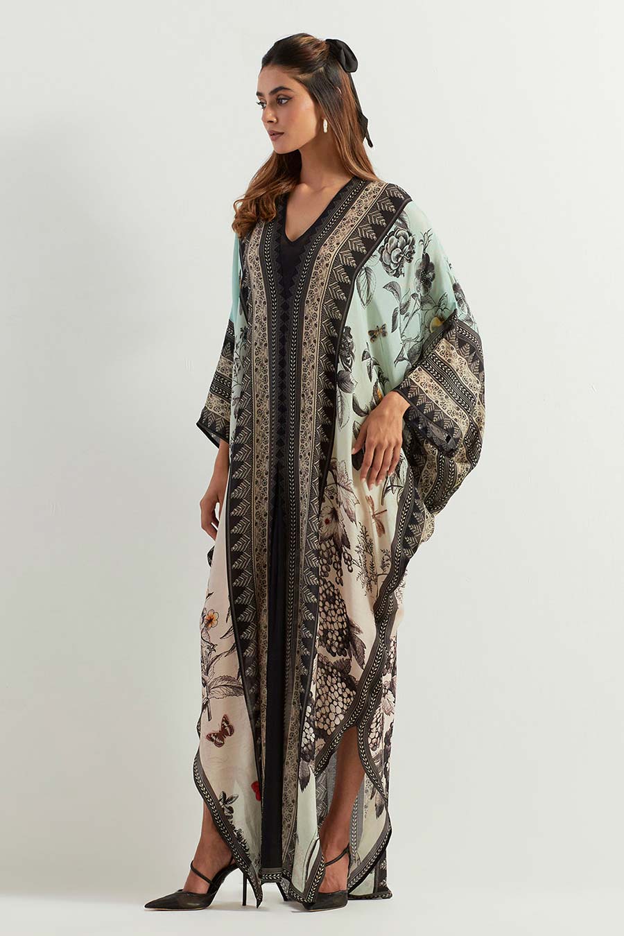 Saaya Ombre Printed Kaftan Dress