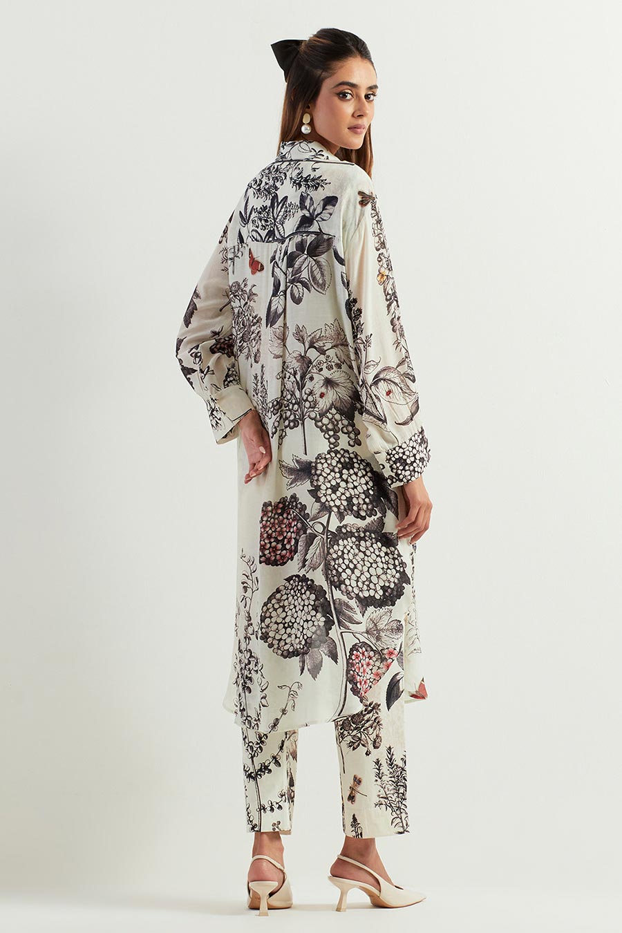 Saaya Printed Shirt & Lycra Pants Co-Ord Set