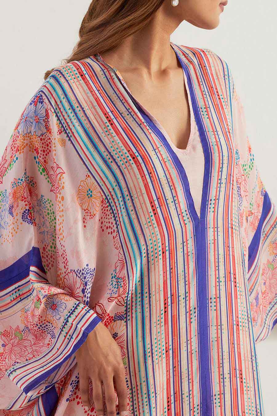 Saaya Ombre Printed Kaftan Dress