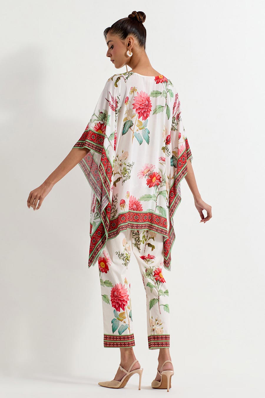 Daisy Printed Kaftan & Pant Co-Ord Set