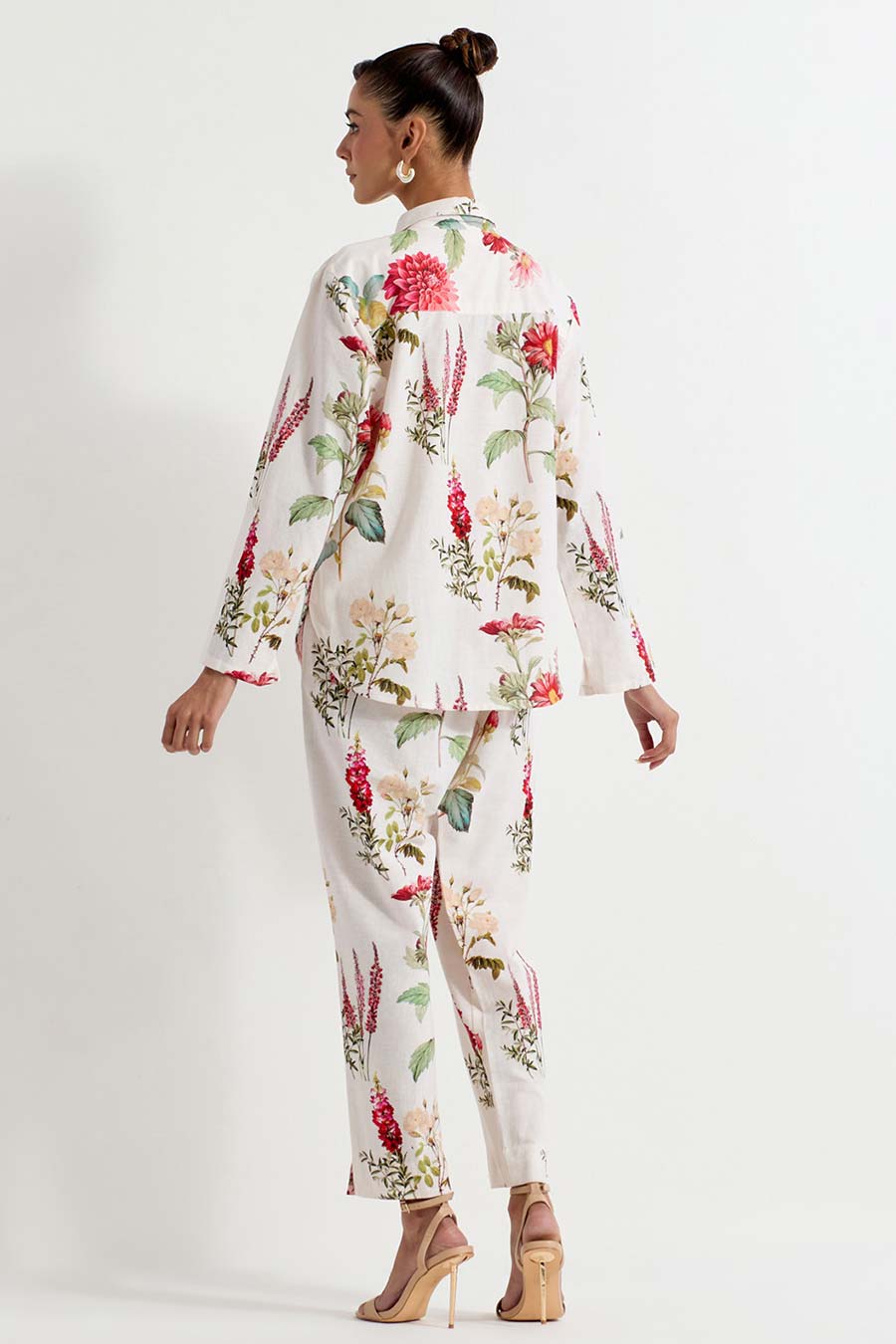 Daisy Printed Cotton Linen Co-Ord Set