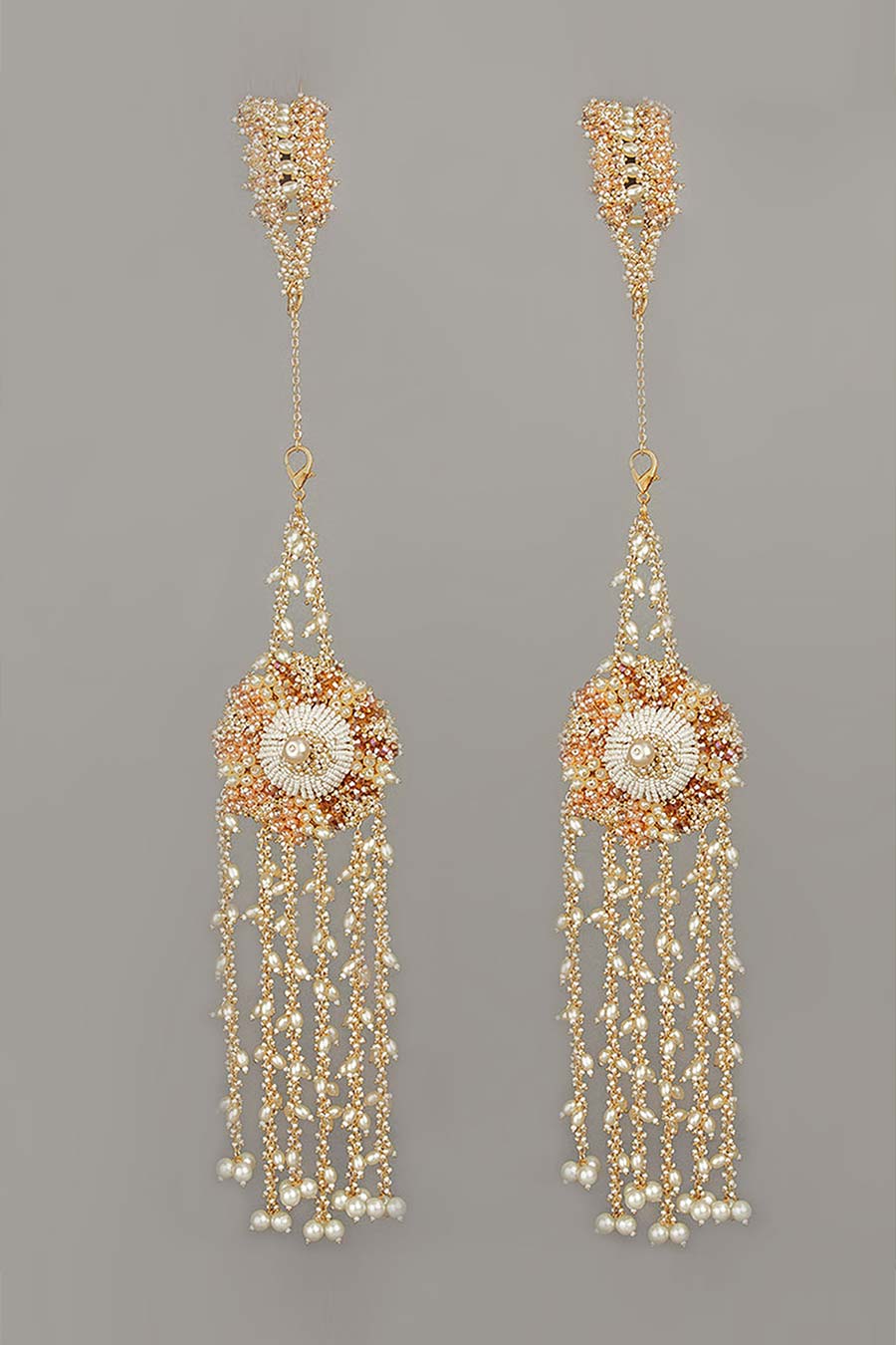 Gold Bridal Pearl Kalira