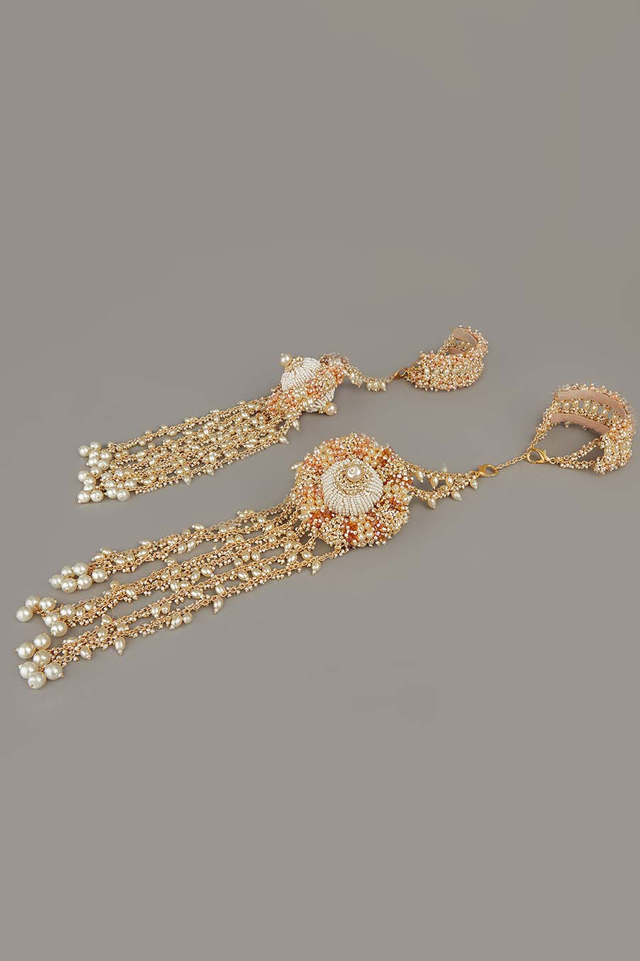 Gold Bridal Pearl Kalira