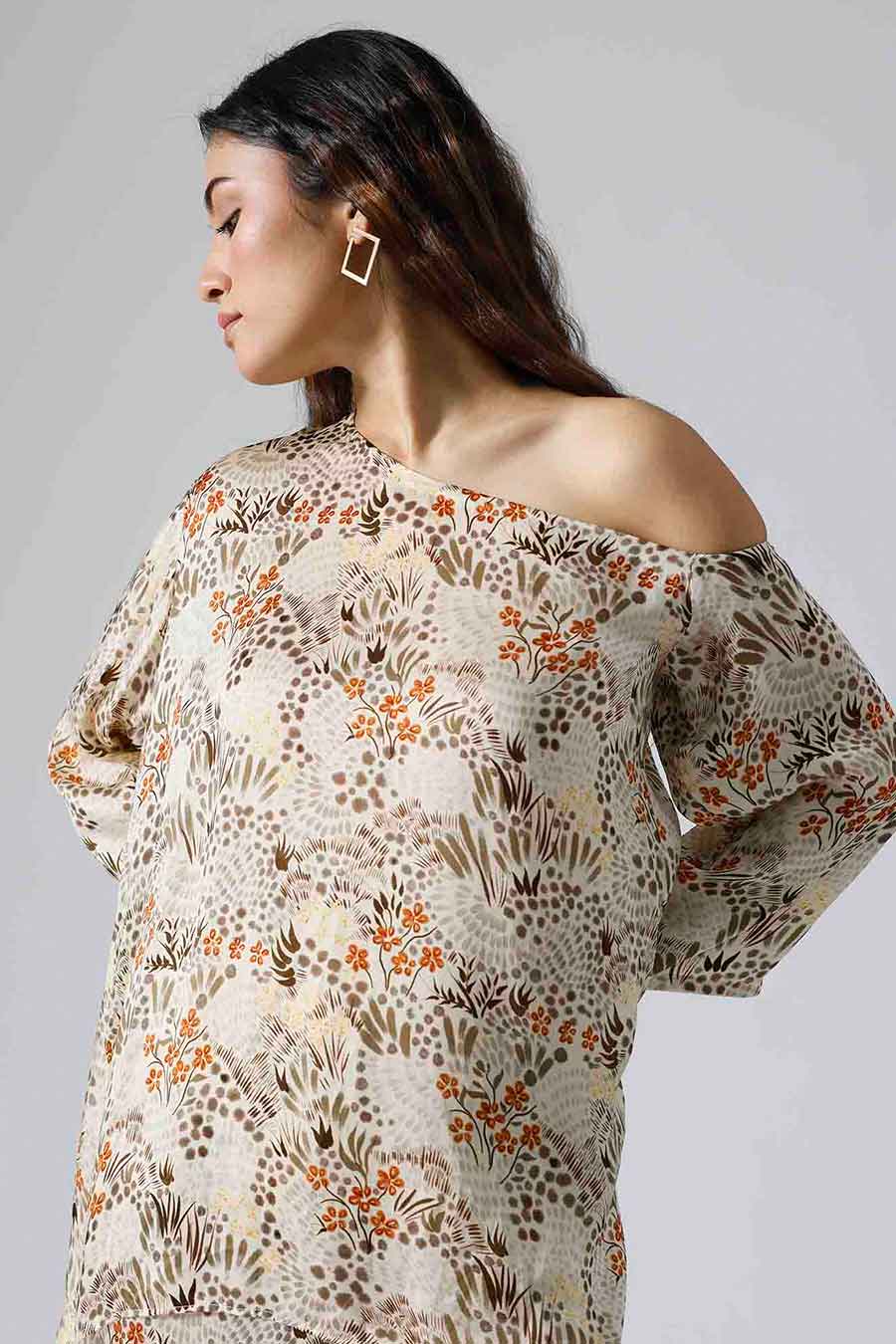 Ivory Printed Garden Co-ord Set