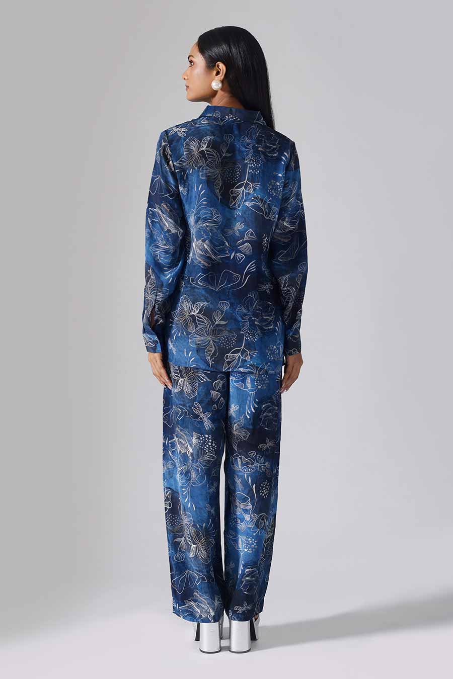 Marbled Blue Printed Reverie Shirt