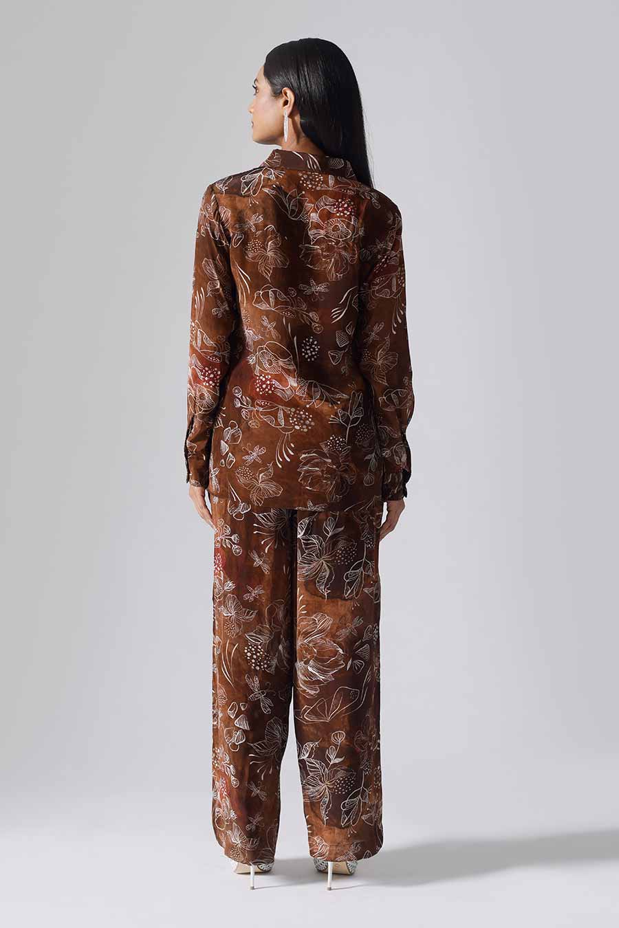 Marbled Brown Printed Reverie Shirt