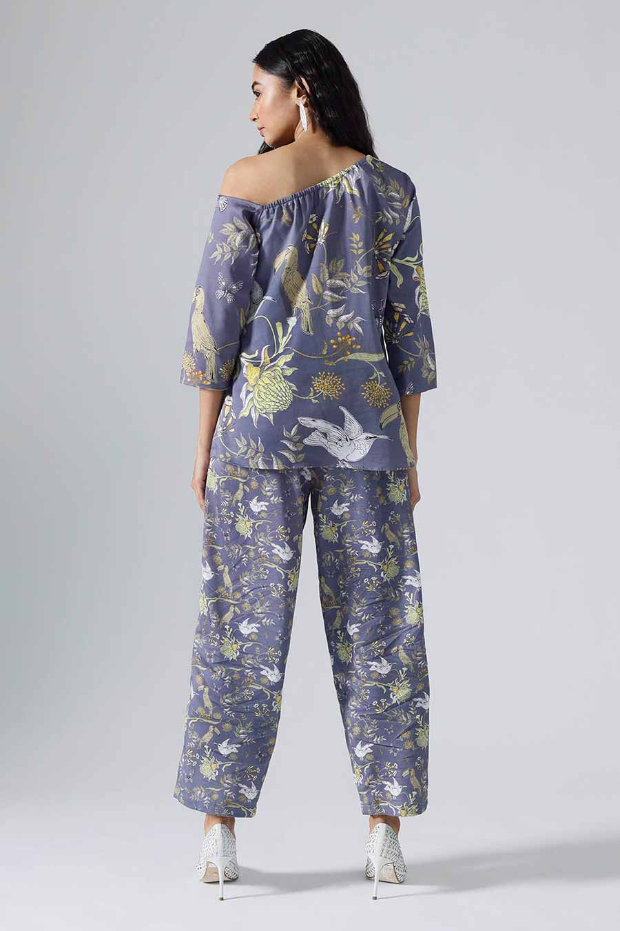 Lavender Printed Toucan Co-ord Set