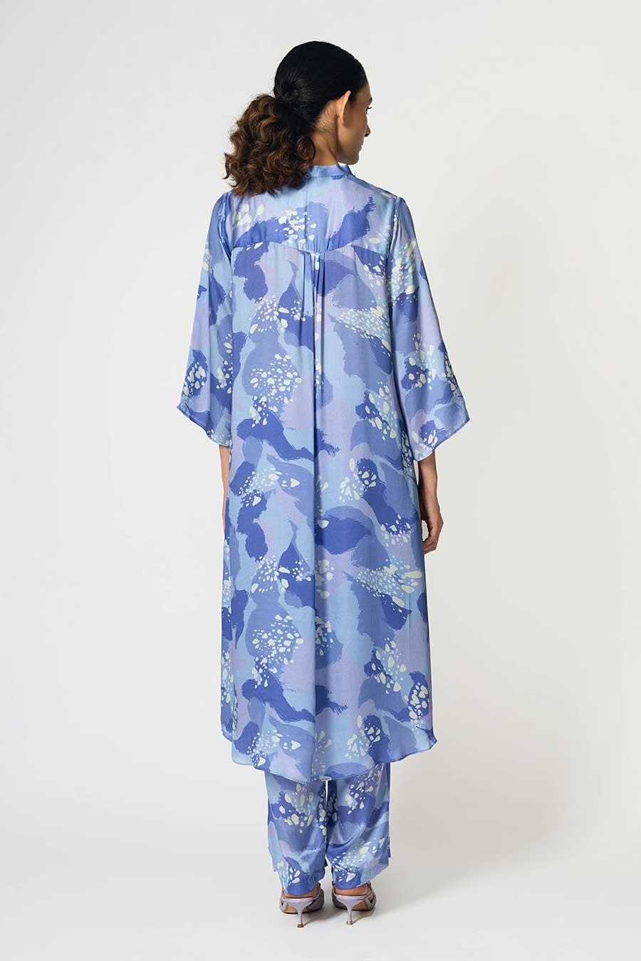 Lilac Dots Printed Tunic & Pant Set