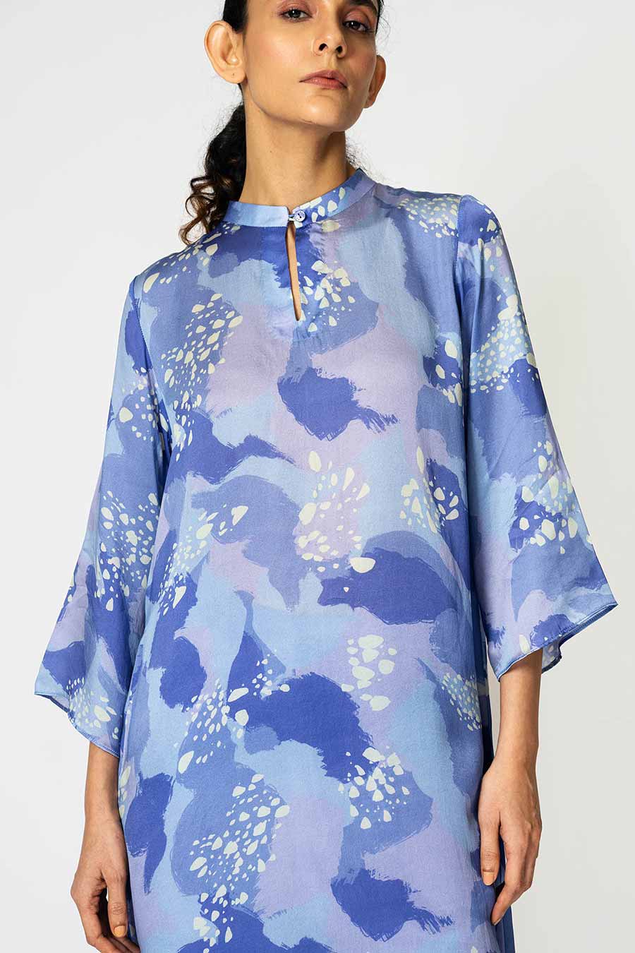Lilac Dots Printed Tunic & Pant Set