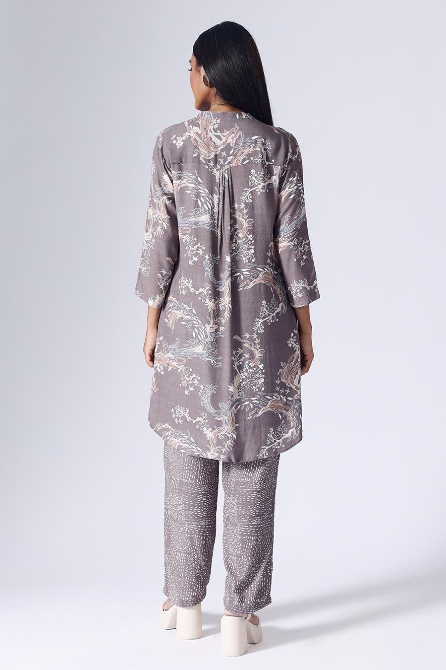 Plum Lotus Tunic & Pant Set