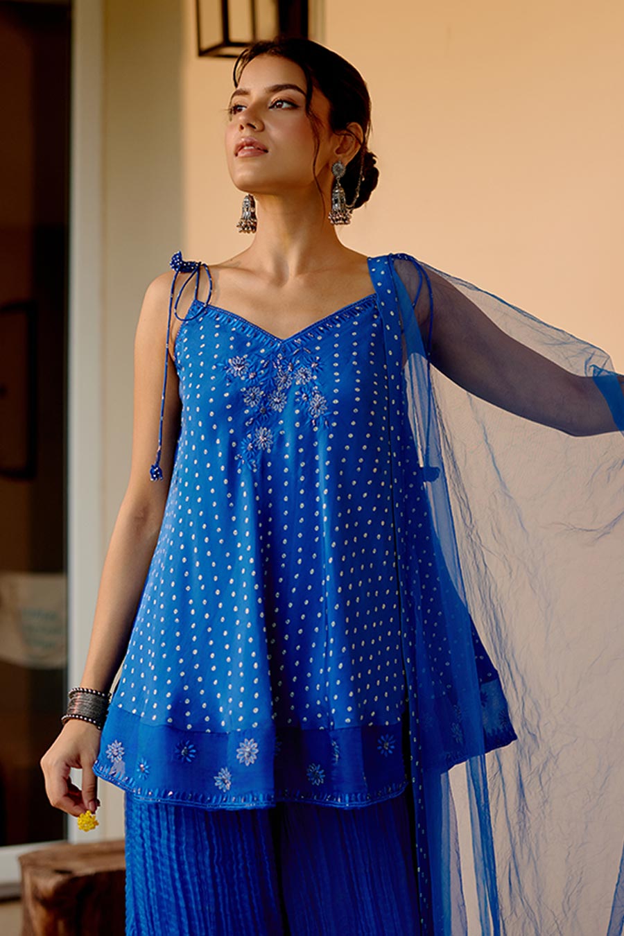 Royal Blue Belle Embroidered Kurta Set