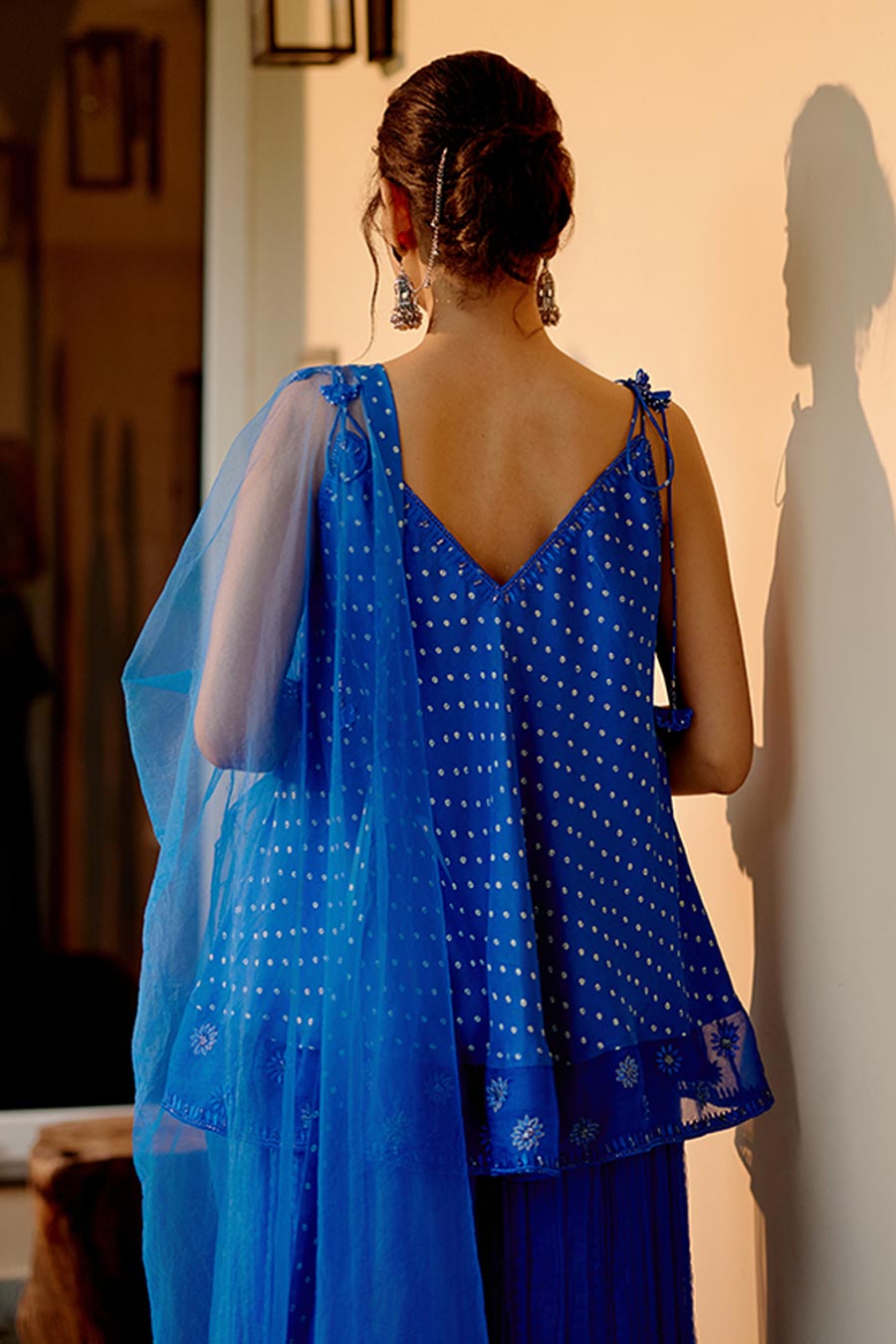 Royal Blue Belle Embroidered Kurta Set