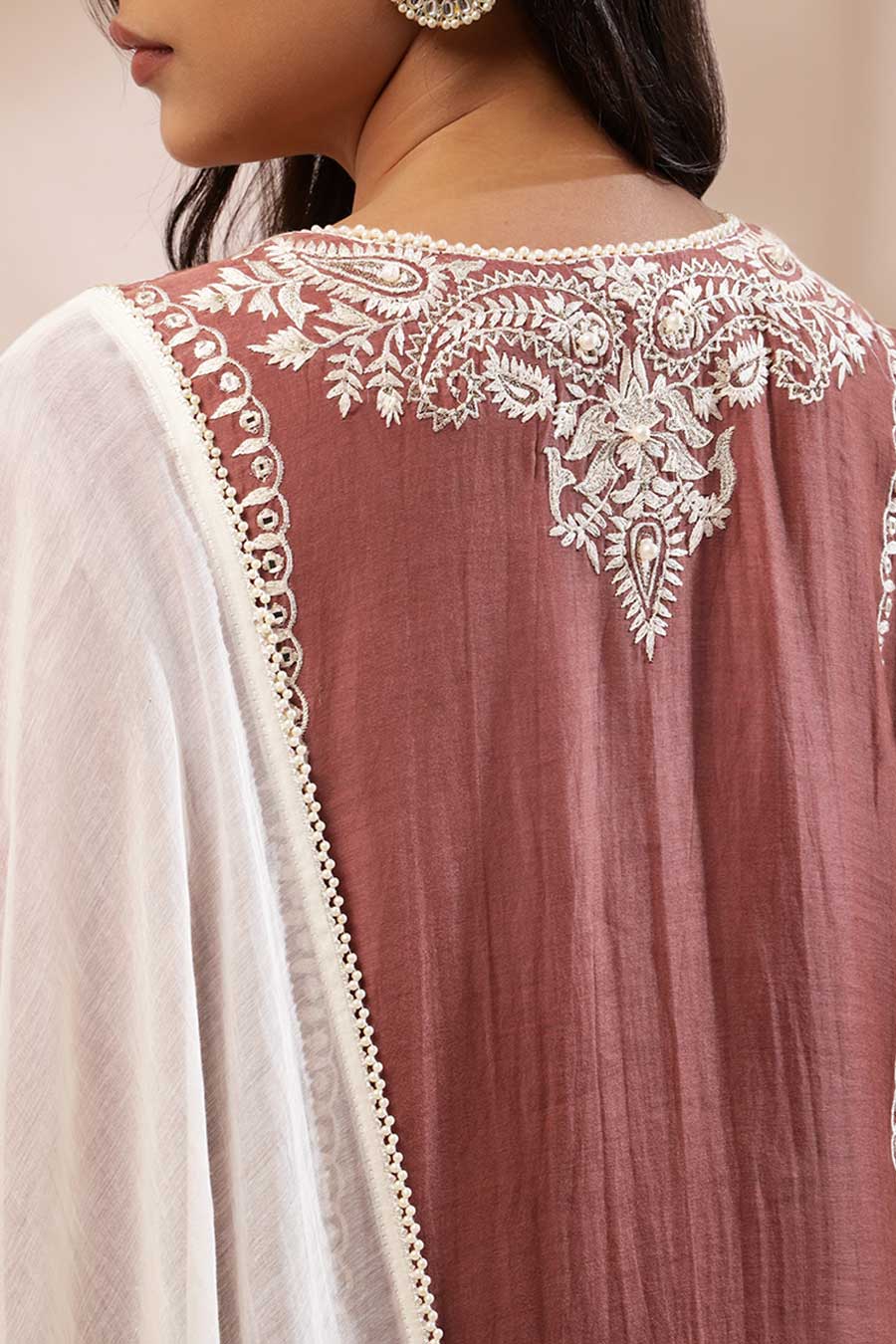 Brown Amaya Embroidered Kurta Set