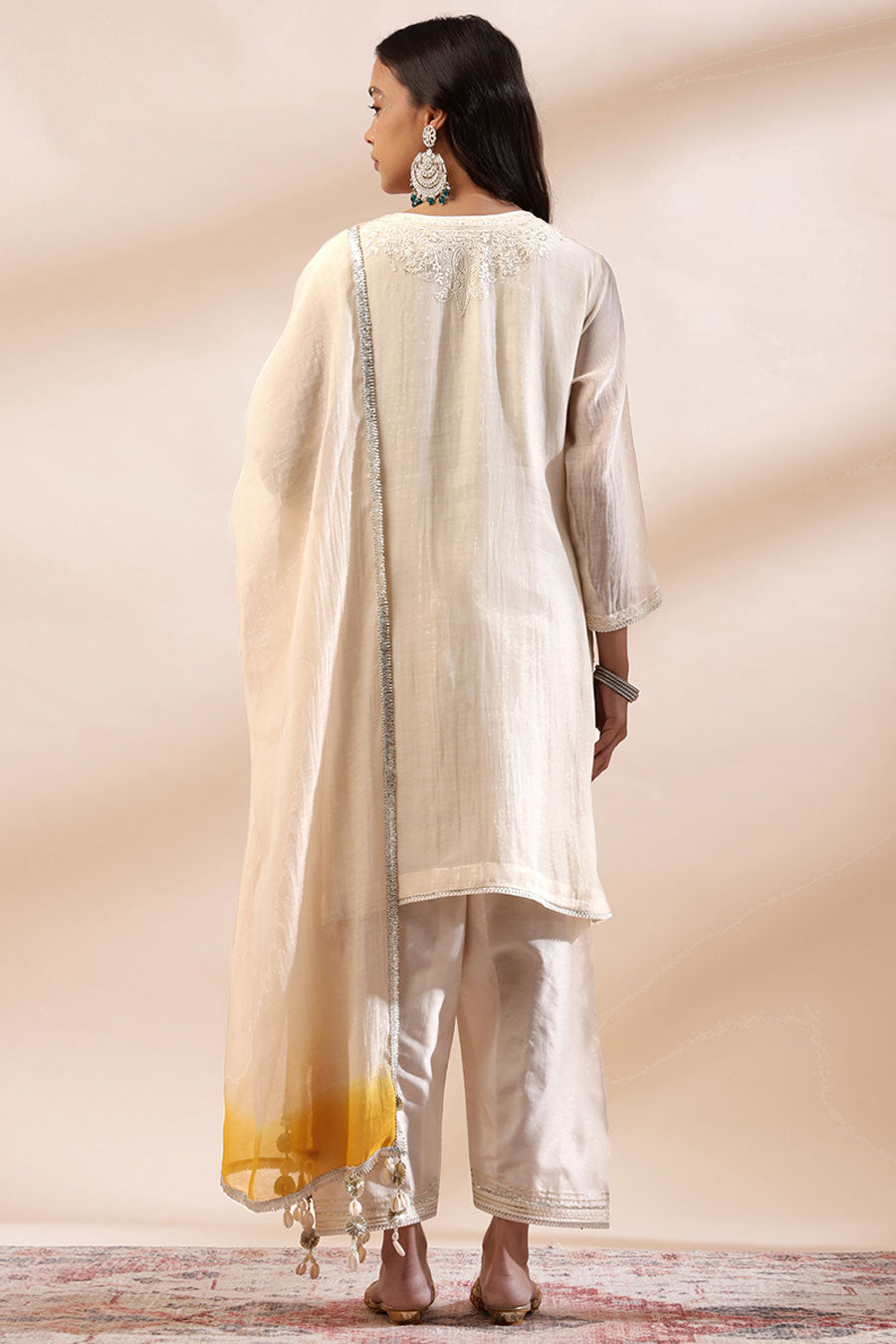 Ivory Noor Embroidered Kurta Set