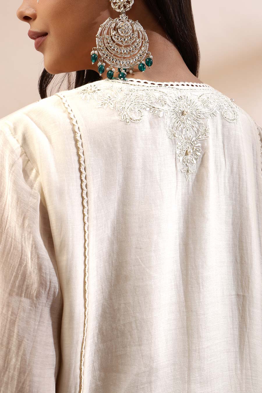 Ivory Imra Embroidered Kurta & Pant Set