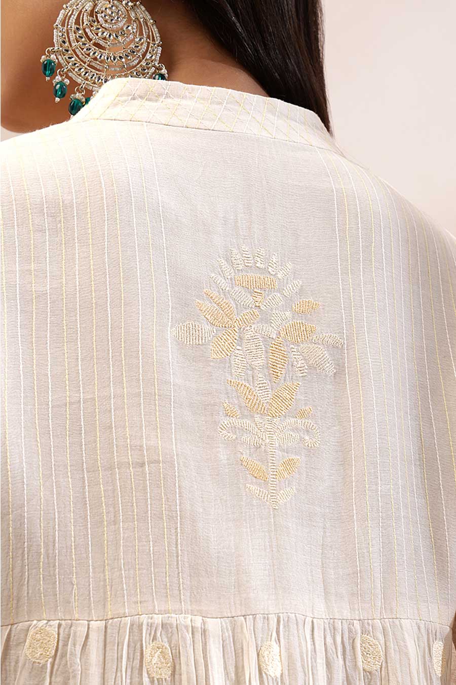 Ivory Maysa Embroidered Anarkali & Pant Set