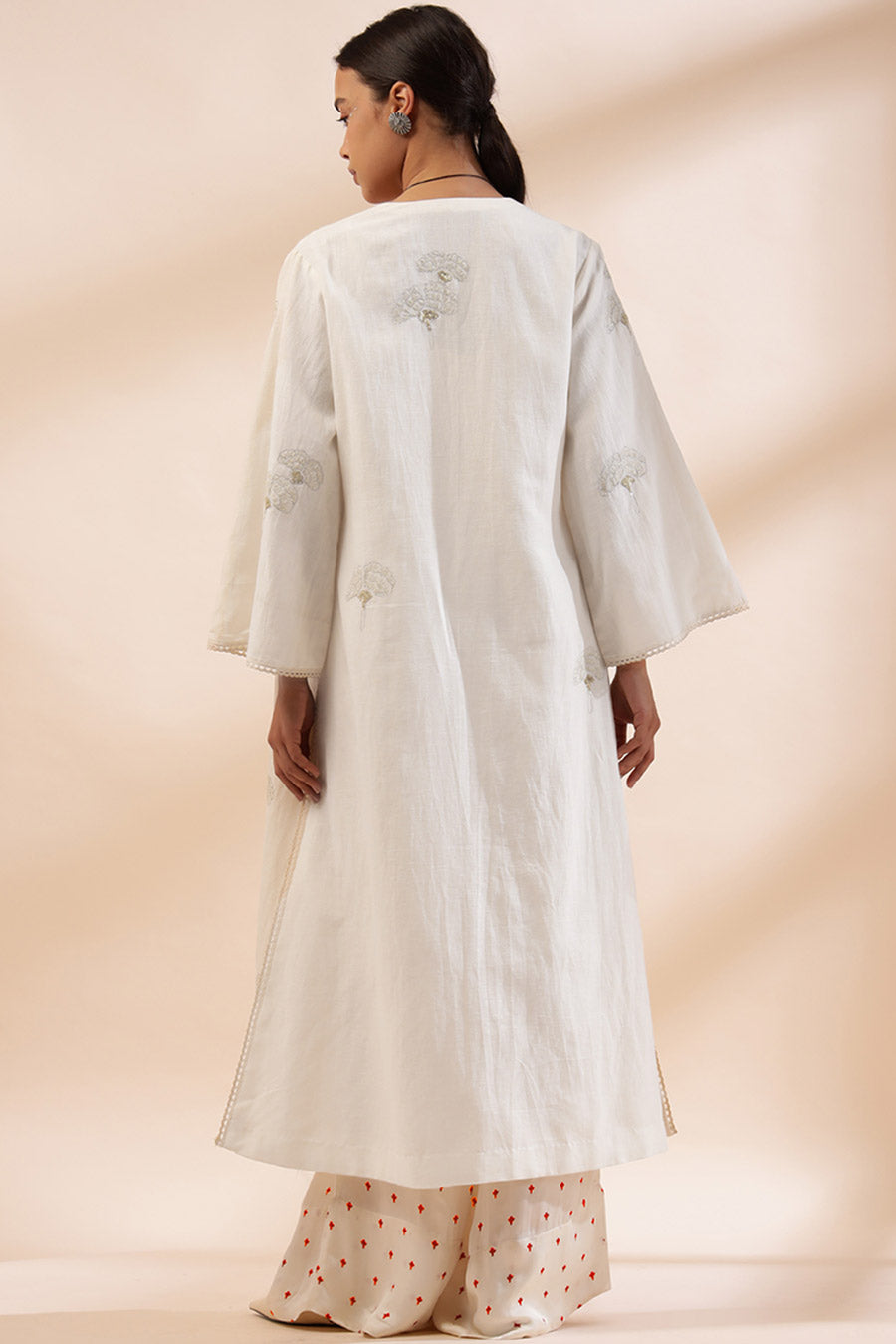 Ivory Camila Embroidered Jacket Co-Ord Set