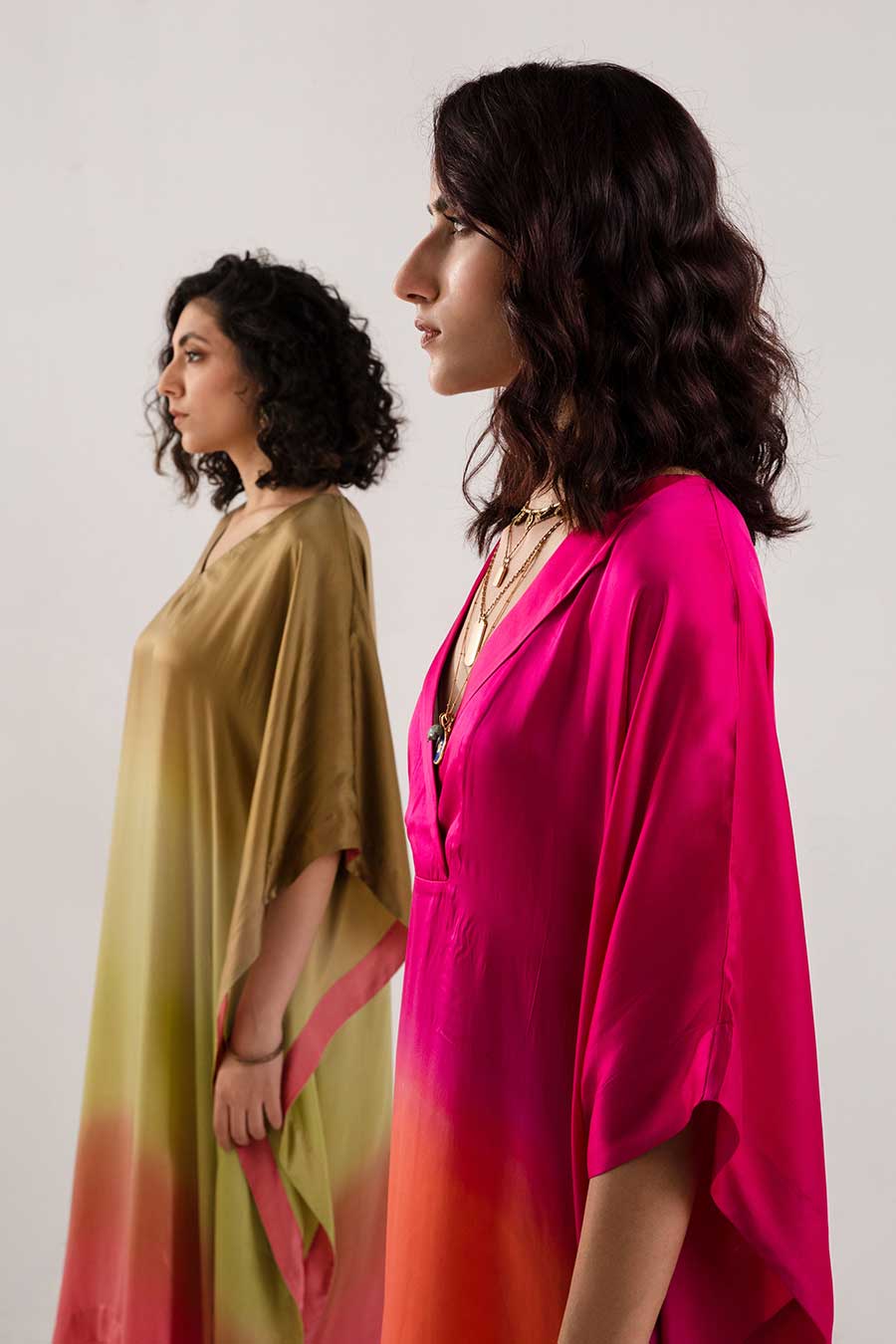 Pink Ombre Kaftan & Pant Co-Ord Set