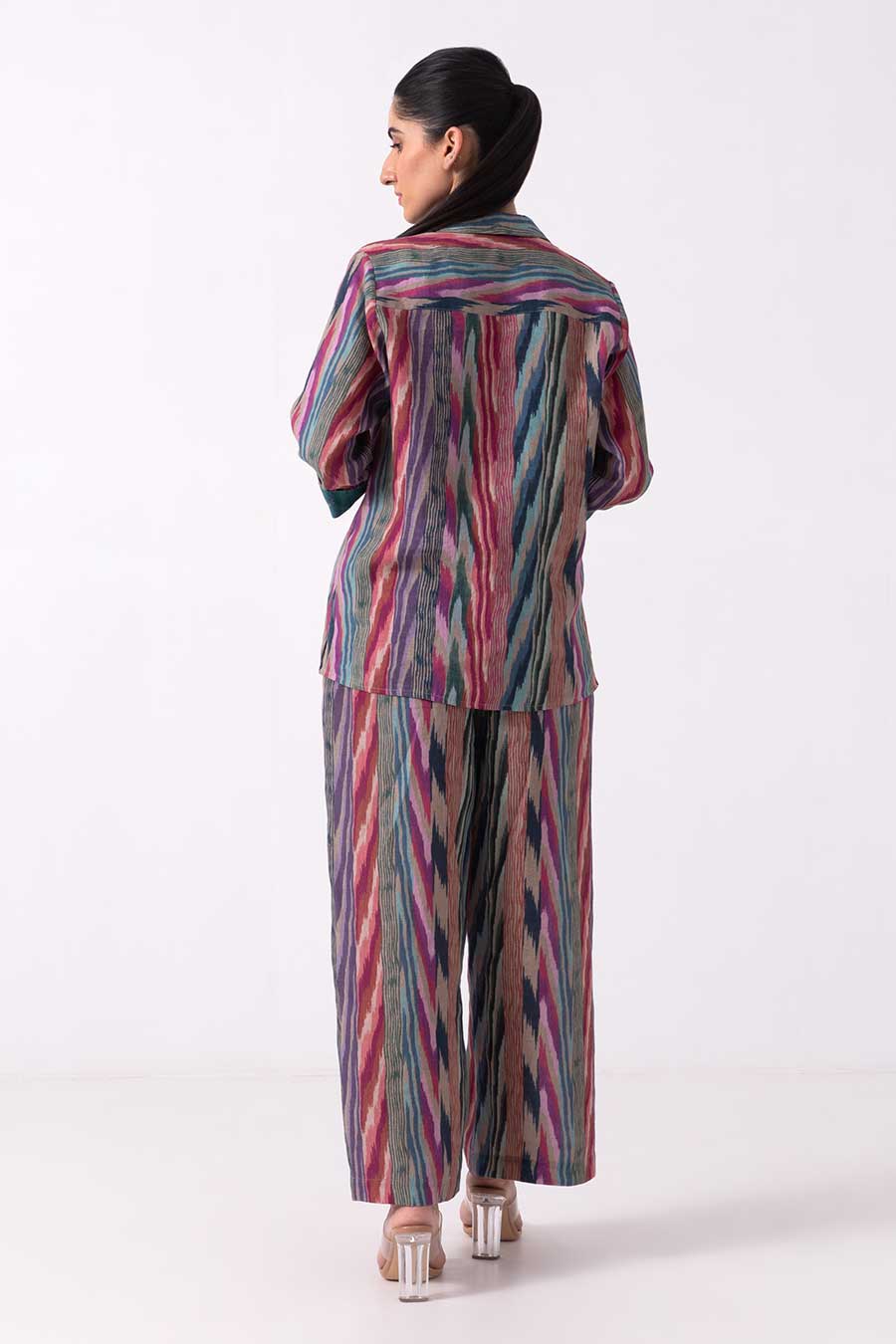 Multicolour Ikat Print Co-Ord Set