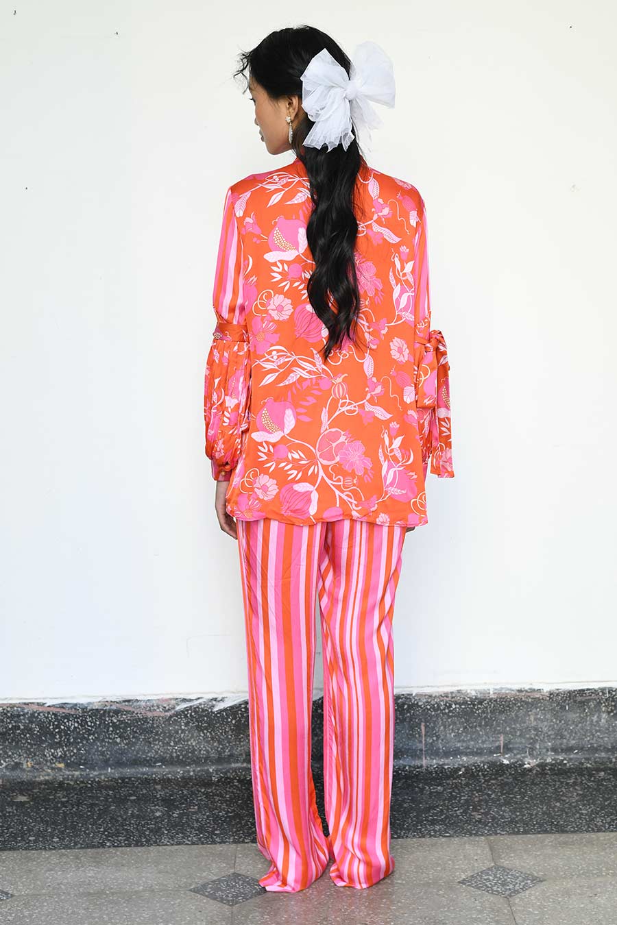 Tangerine Tango Sora Printed Shirt & Pant Co-Ord Set