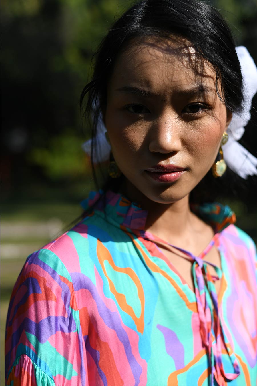 Multicolour Raku Printed Top & Pant Co-Ord Set