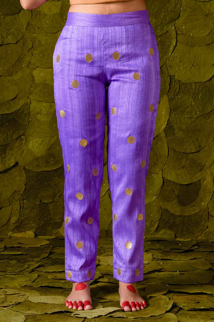 Deep Lavender Embroidered Kurta Set