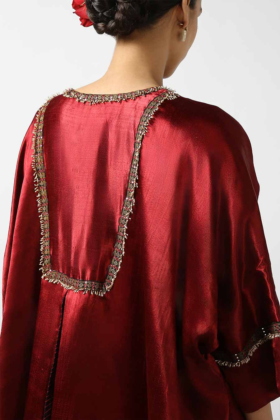 Red Silk Embroidered Jacket