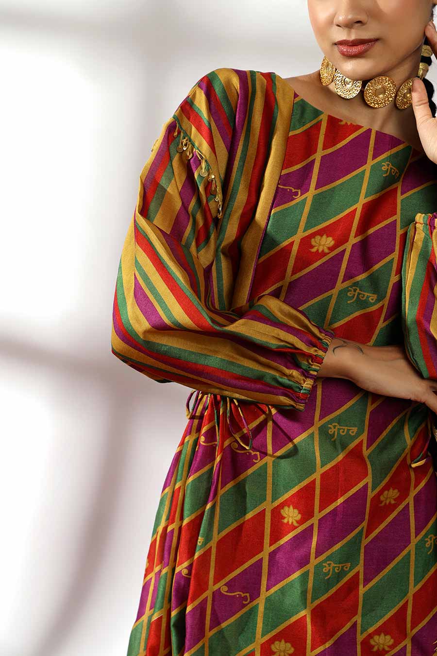 Multicolour Printed Kurta & Palazzo Set