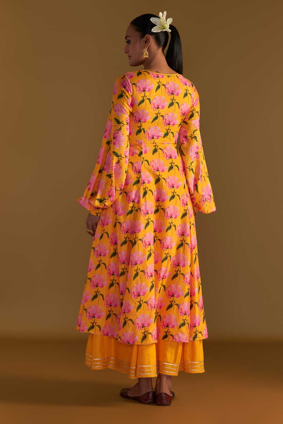 Sunshine Mist Embroidered Kurta Dress