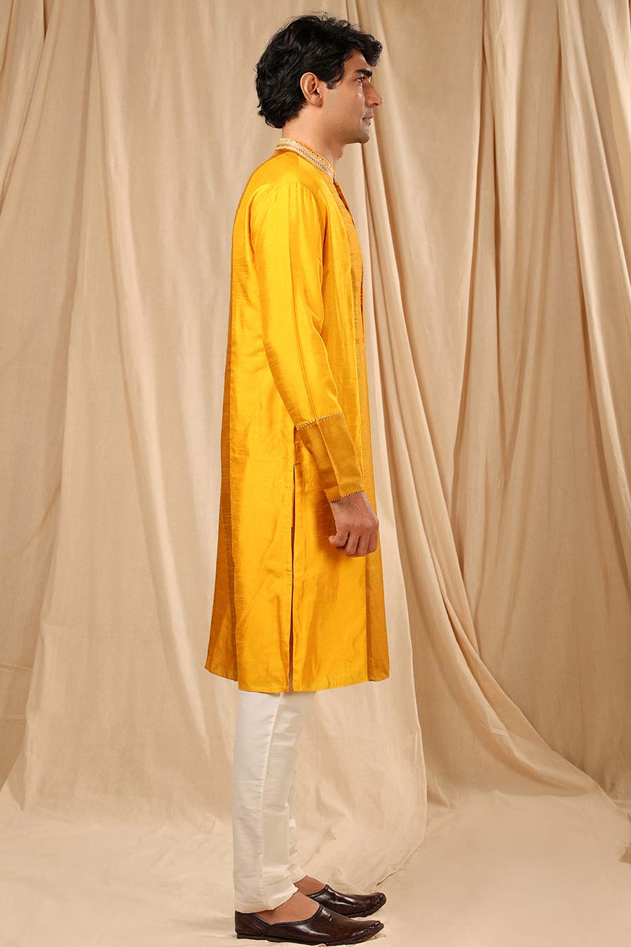 Mango Sorbet Embroidered Kurta