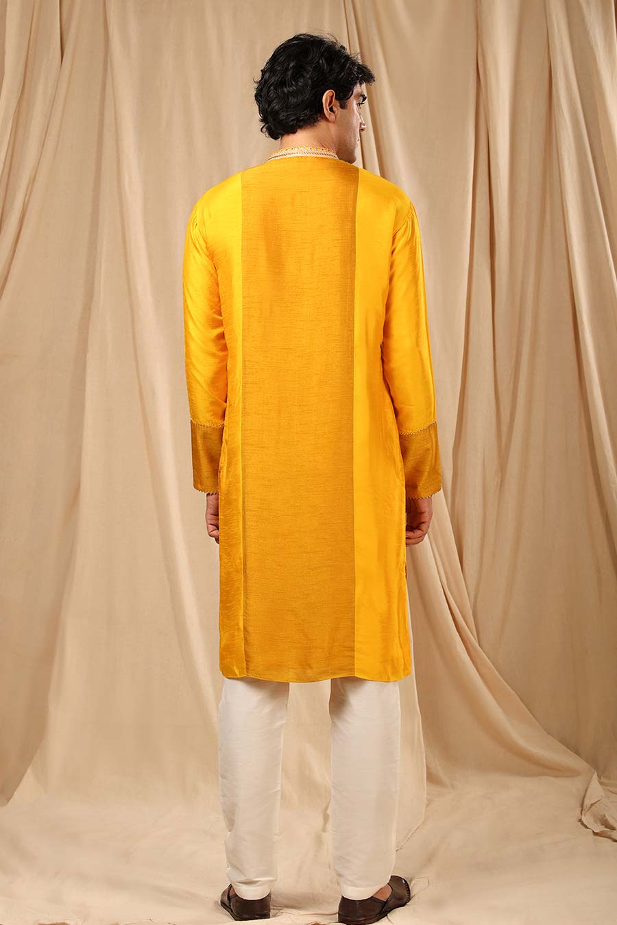 Mango Sorbet Embroidered Kurta