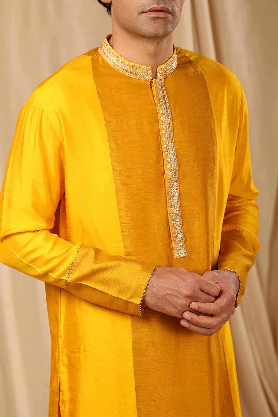 Mango Sorbet Embroidered Kurta