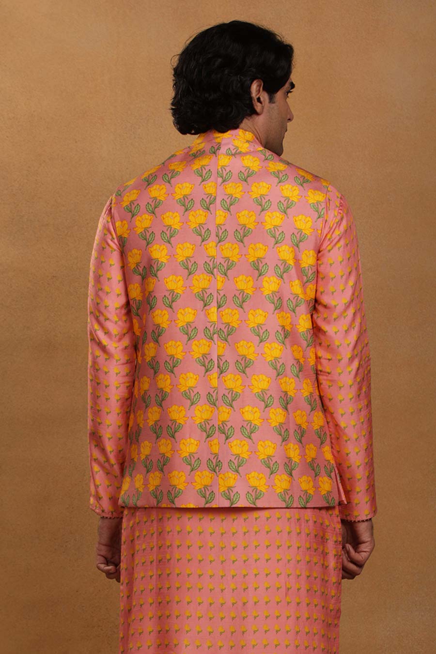 Rose Pink Bloomingdale Print Bandi Jacket