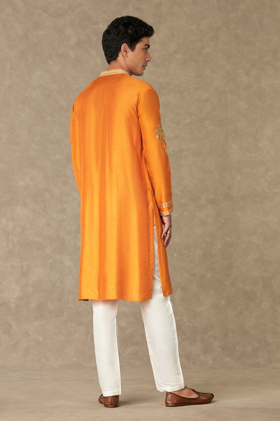 Rust Kalpataru Embroidered Kurta Set