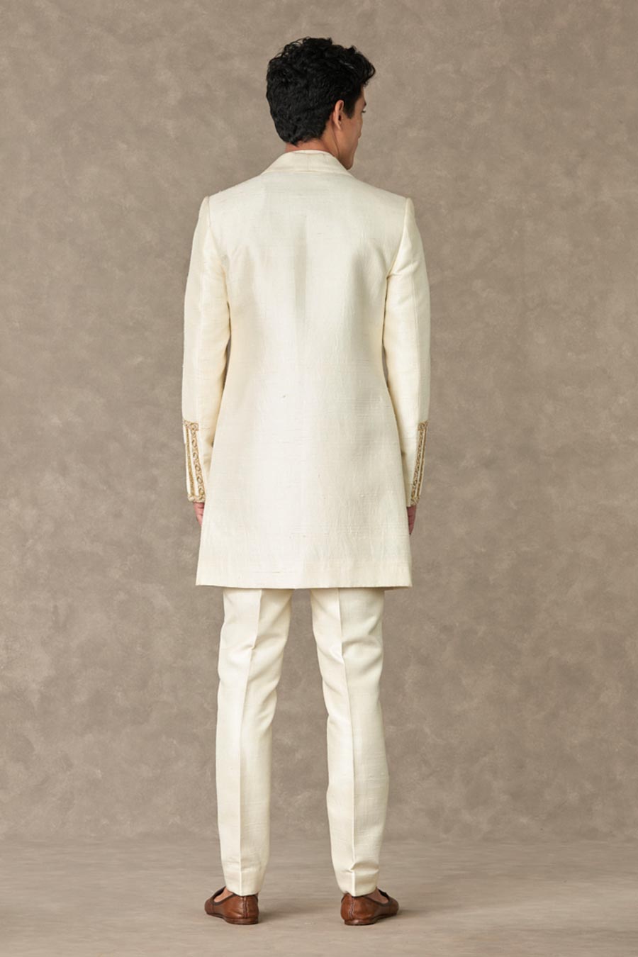 Ivory Haath-Phool Embroidered Kurta Set with Koti