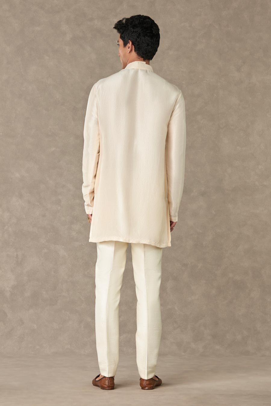 Ivory Haath-Phool Embroidered Kurta Set with Koti