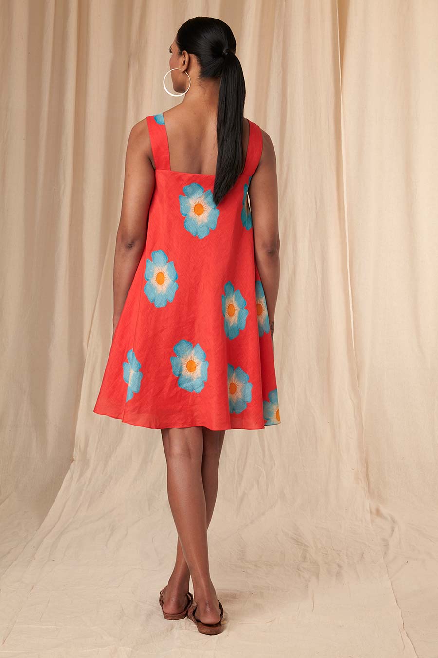 Red Crazy Daizy Short Strappy Dress