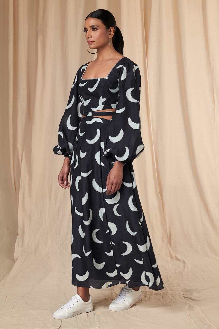 Black Mooncrest Cut-Out Dress