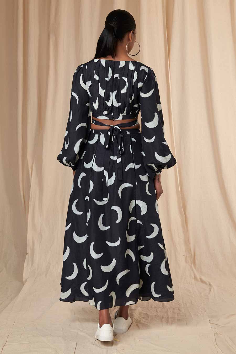 Black Mooncrest Cut-Out Dress