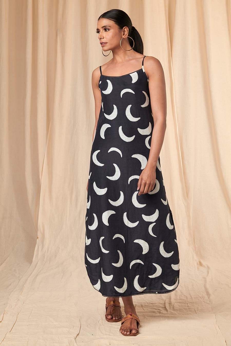 Lily Black Mooncrest Slip Dress