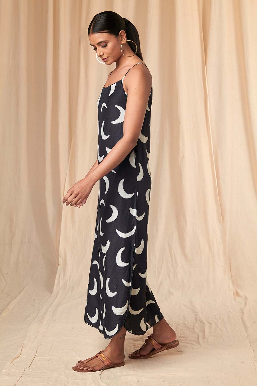 Lily Black Mooncrest Slip Dress