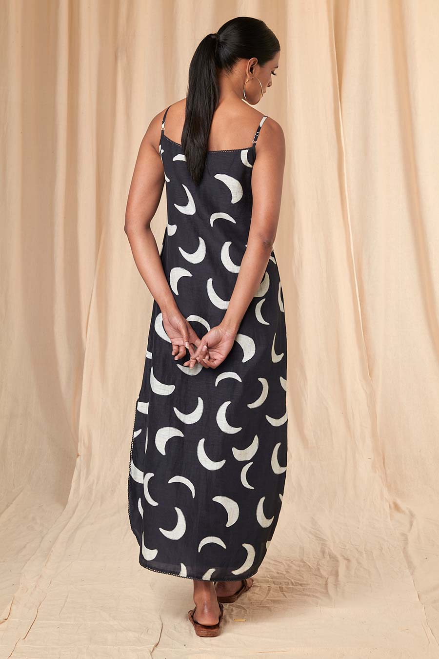 Lily Black Mooncrest Slip Dress