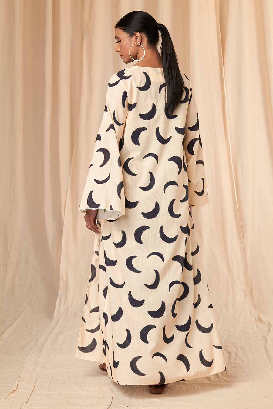 Lily Black & Ivory Mooncrest Dress & Overlay Set