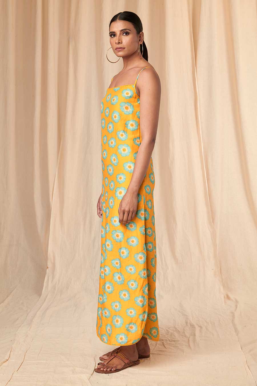 Lily Yellow Crazy Daizy Slip Dress